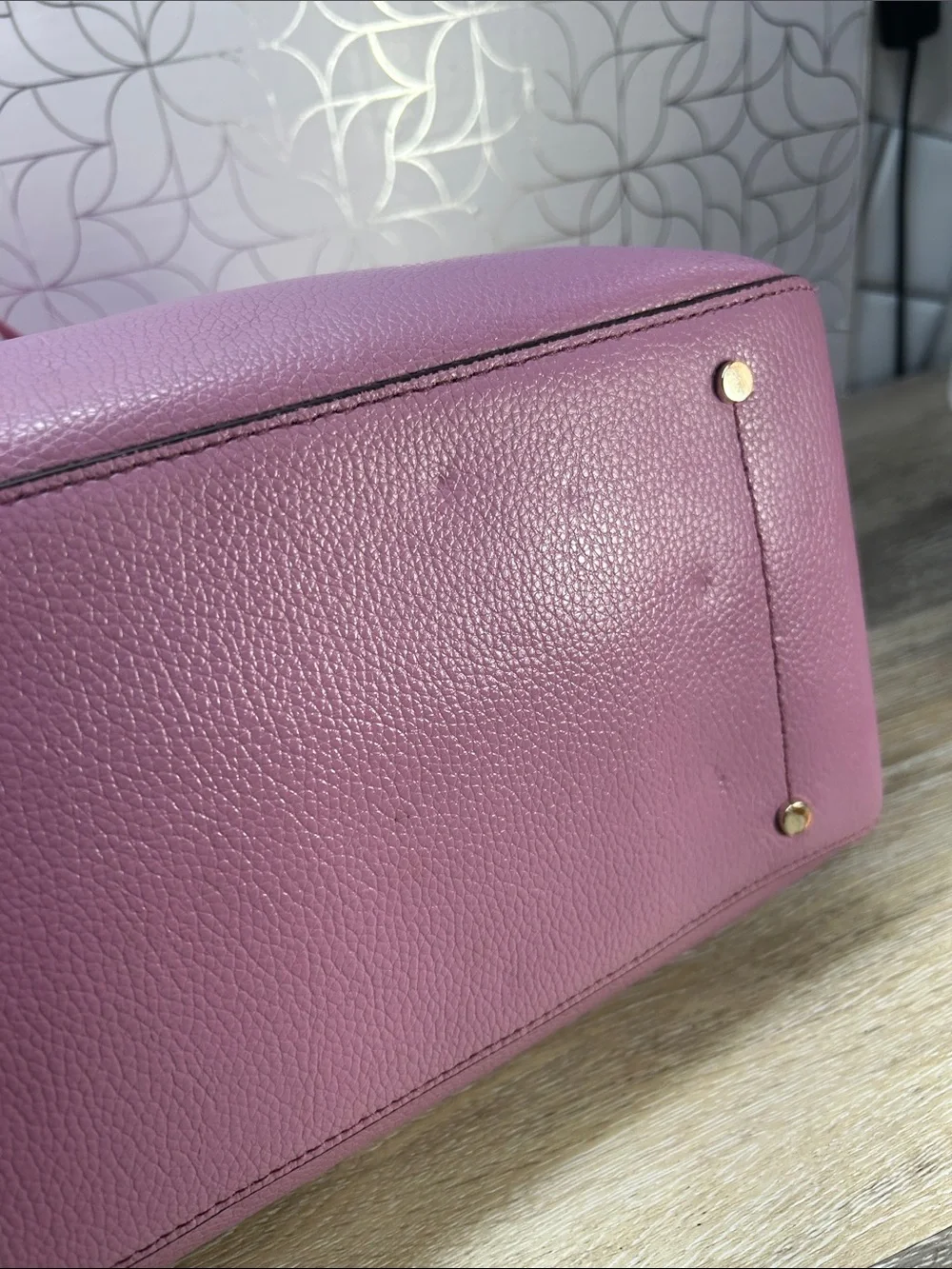 Kate Spade pink purple tote bag